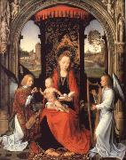 Hans Memling Madonna nad Child with Angels Spain oil painting artist